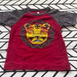 Boy’s Tea Collection lion graphic print crew neck t-shirt size 3
